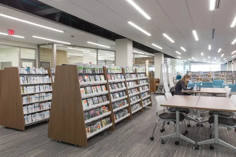 harper college a frame shelves