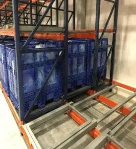 3d push back racking