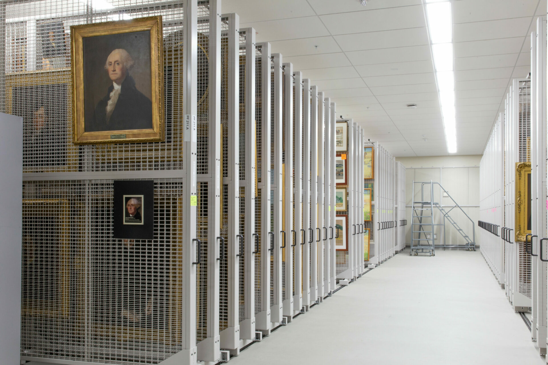 museum framed art collection storage systems