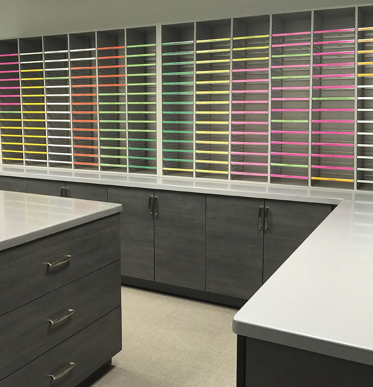 Color Coded Mailroom