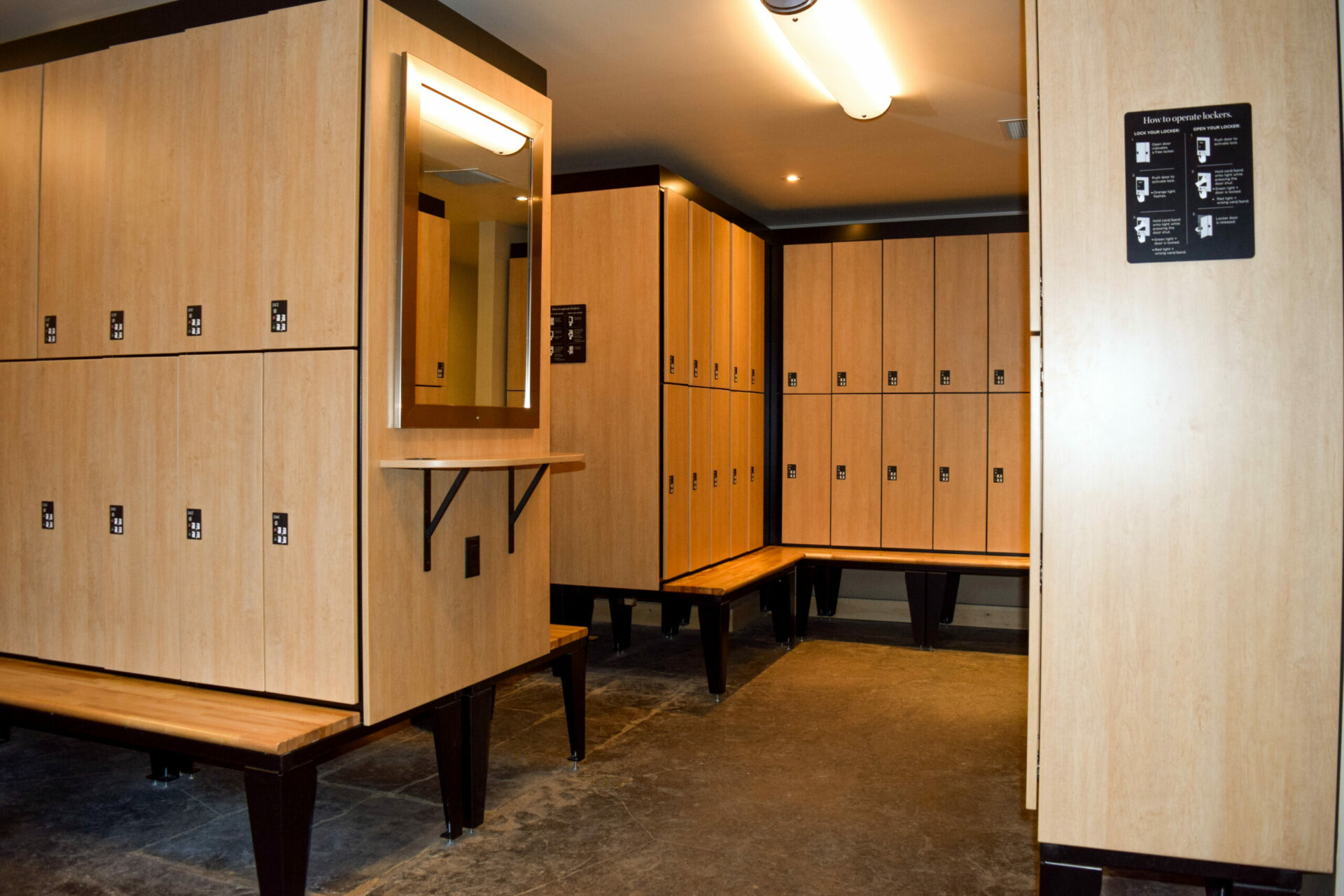Day Use Lockers in Athletic Facility