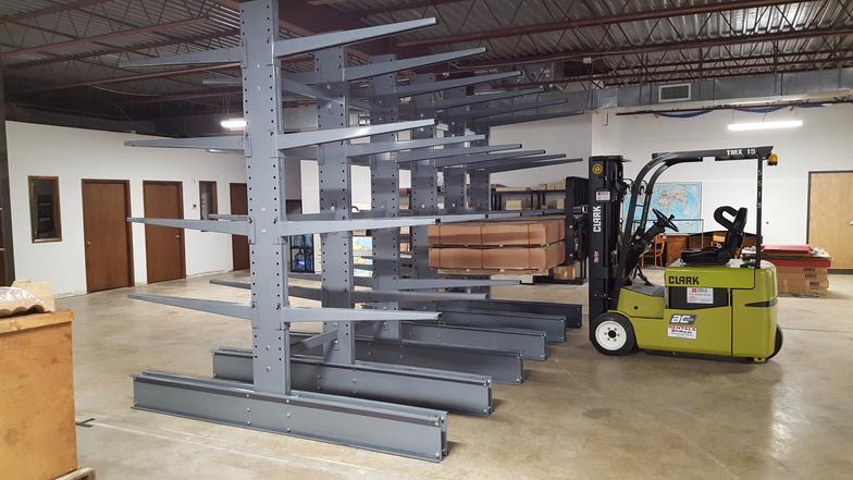 MECO-Omaha-Roll-Formed_Cantilever_Double_Sided_Racking_