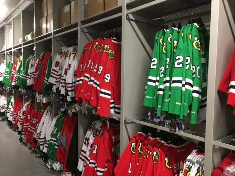 Bulls & Blackhawks Merchandising Storage at United Center