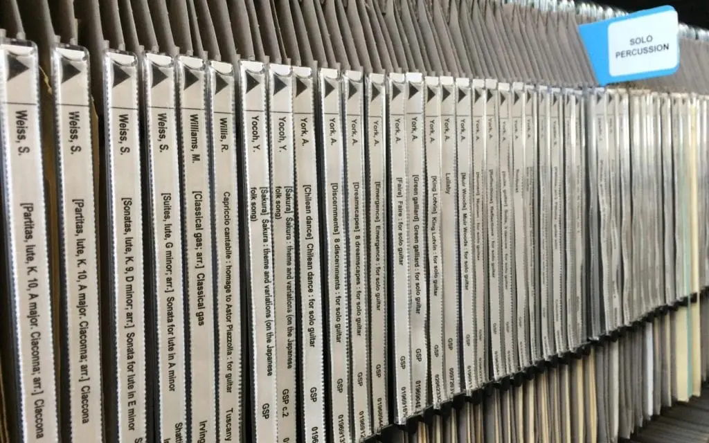 Music Filing Systems