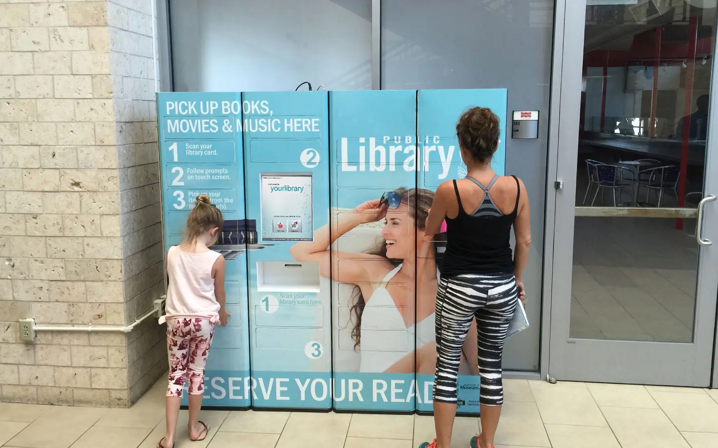 library pickup lockers