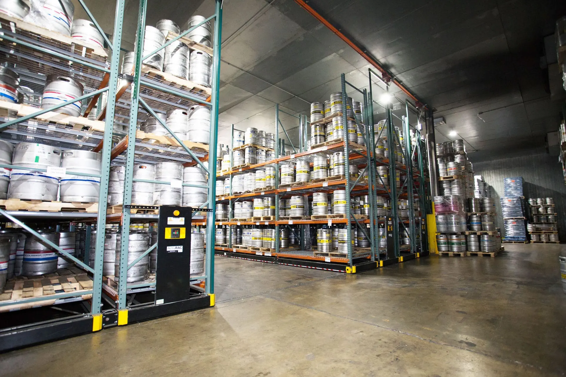 Keg storage warehouse layout 1