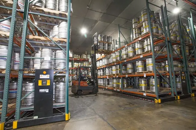 Cold Storage Mobile Racking for Glunz Beer Distributorship