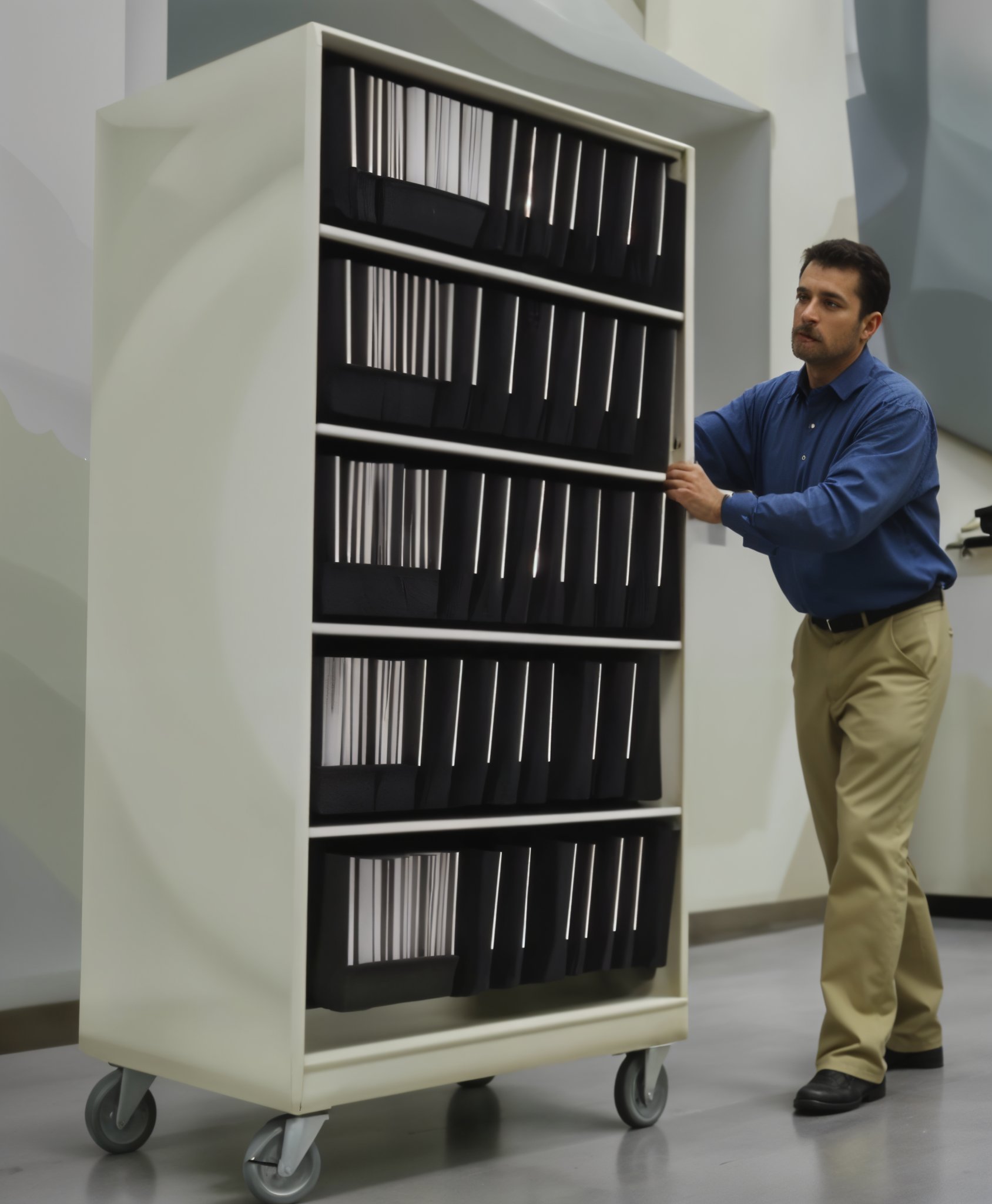 Sheet Music Storage 7 Mobile Carts