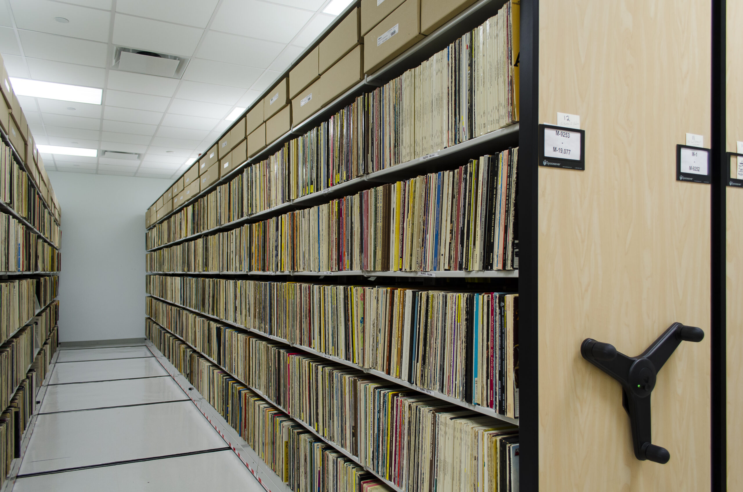 Music LP Storage Compact Library Shelving scaled