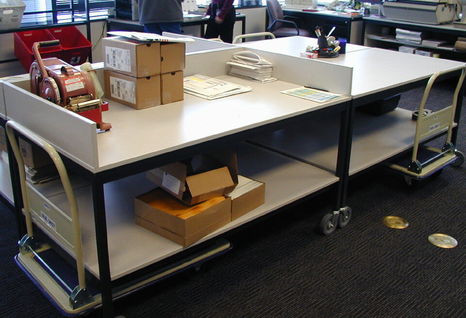 Modular Casework 4 Modular Copy, Mail, Fax Stations