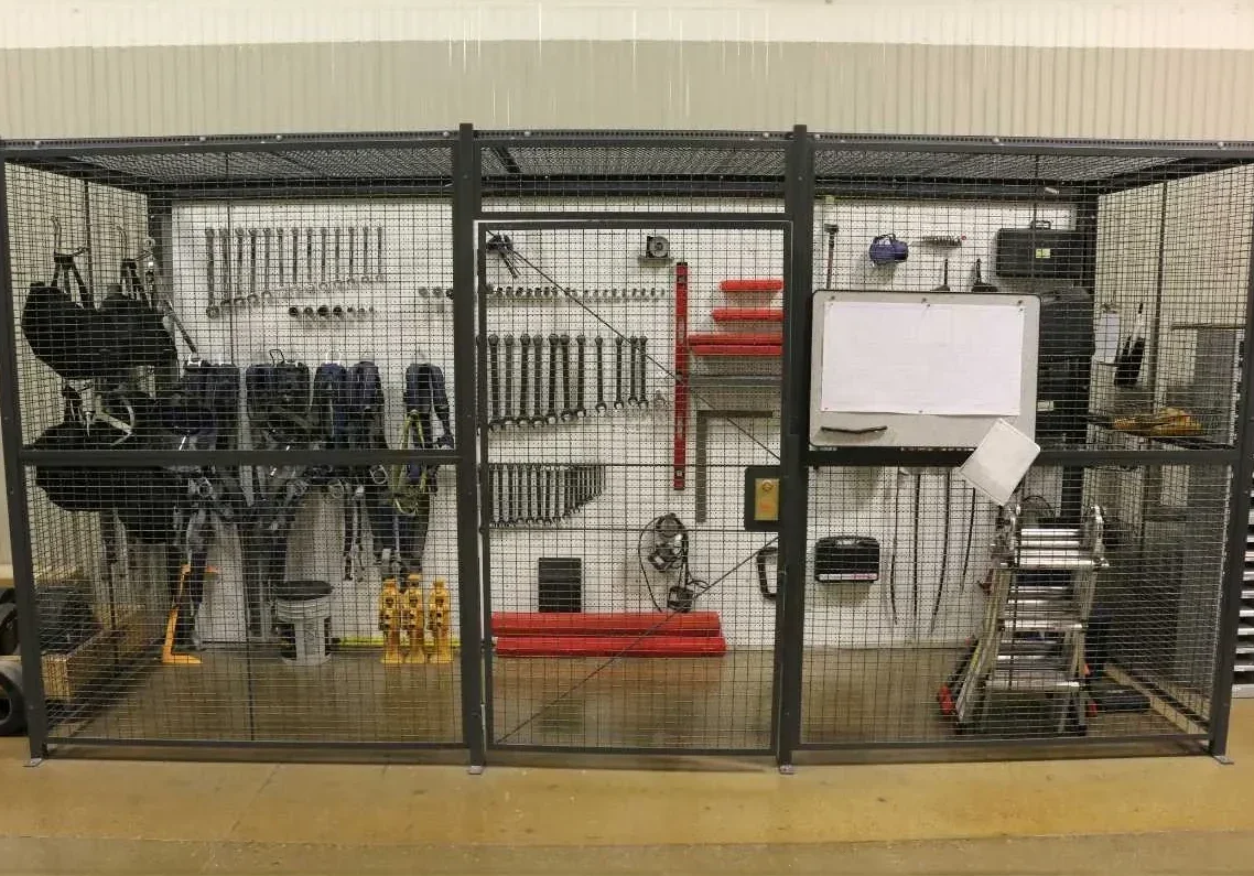 Wire Fencing 2 Tool Crib Protection