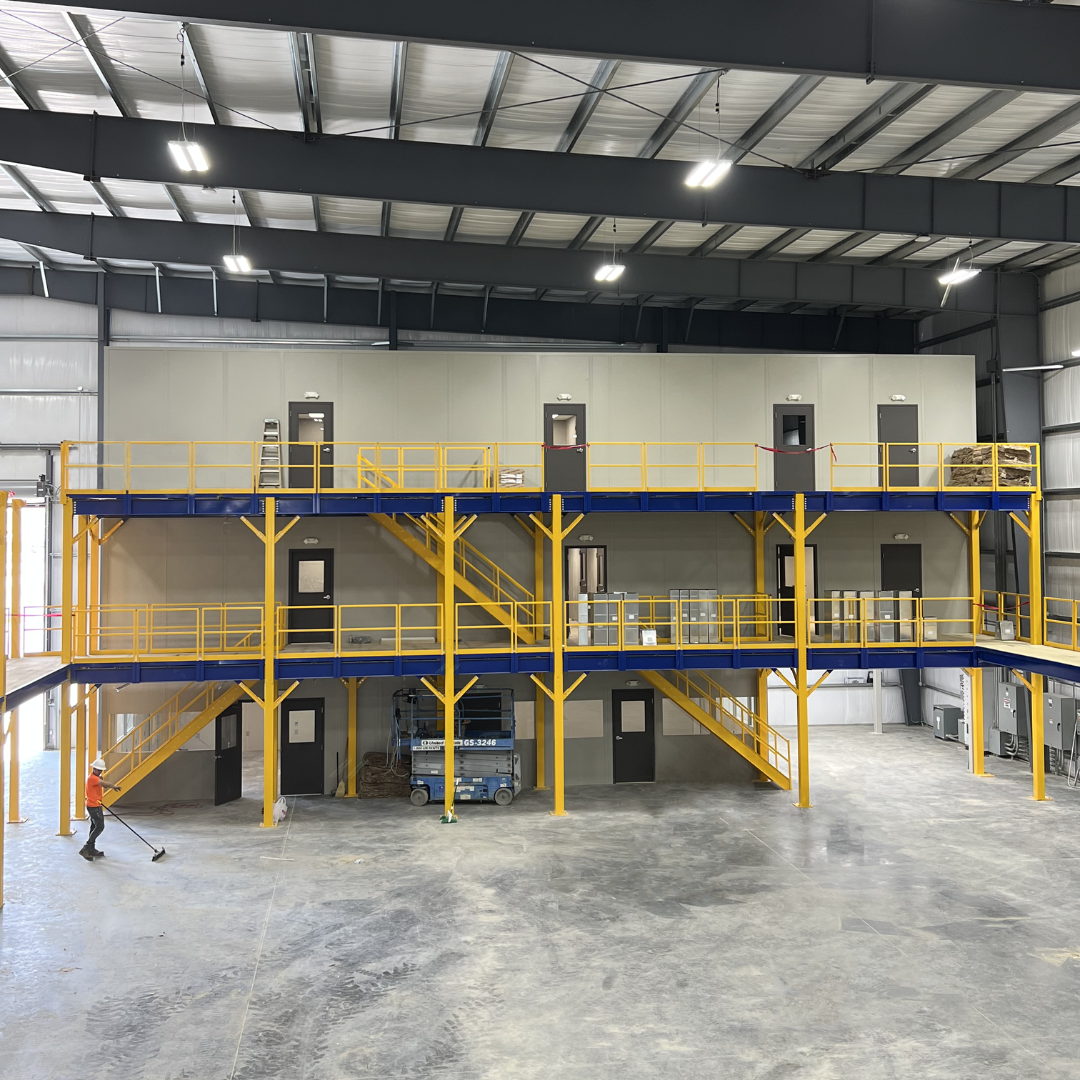 Modular Offices, Walls, and Buildings 10 Inplant Offices on Mezzanine