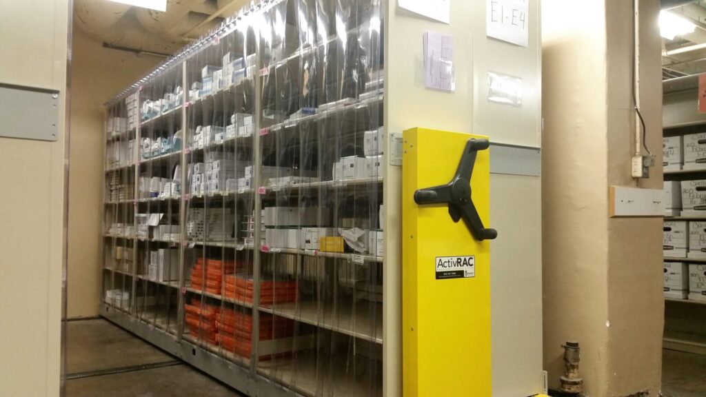 High-Density Shelving in Healthcare