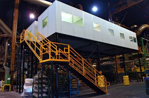 Modular Offices, Walls, and Buildings 4 Offices with Mezzanine