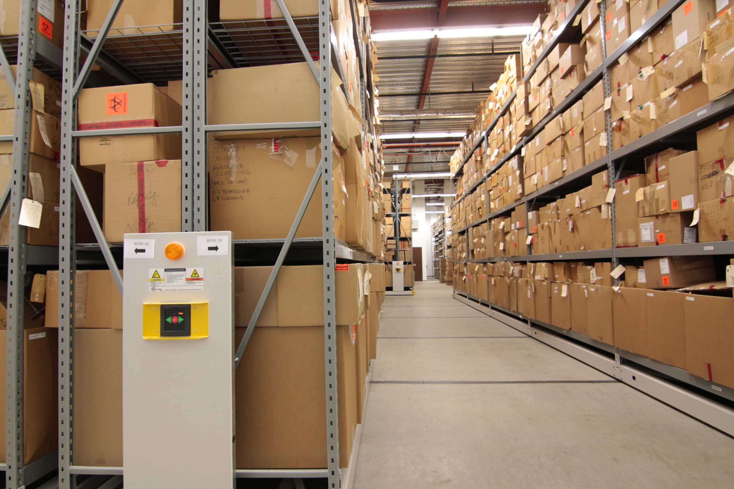 Mobile Industrial Racking