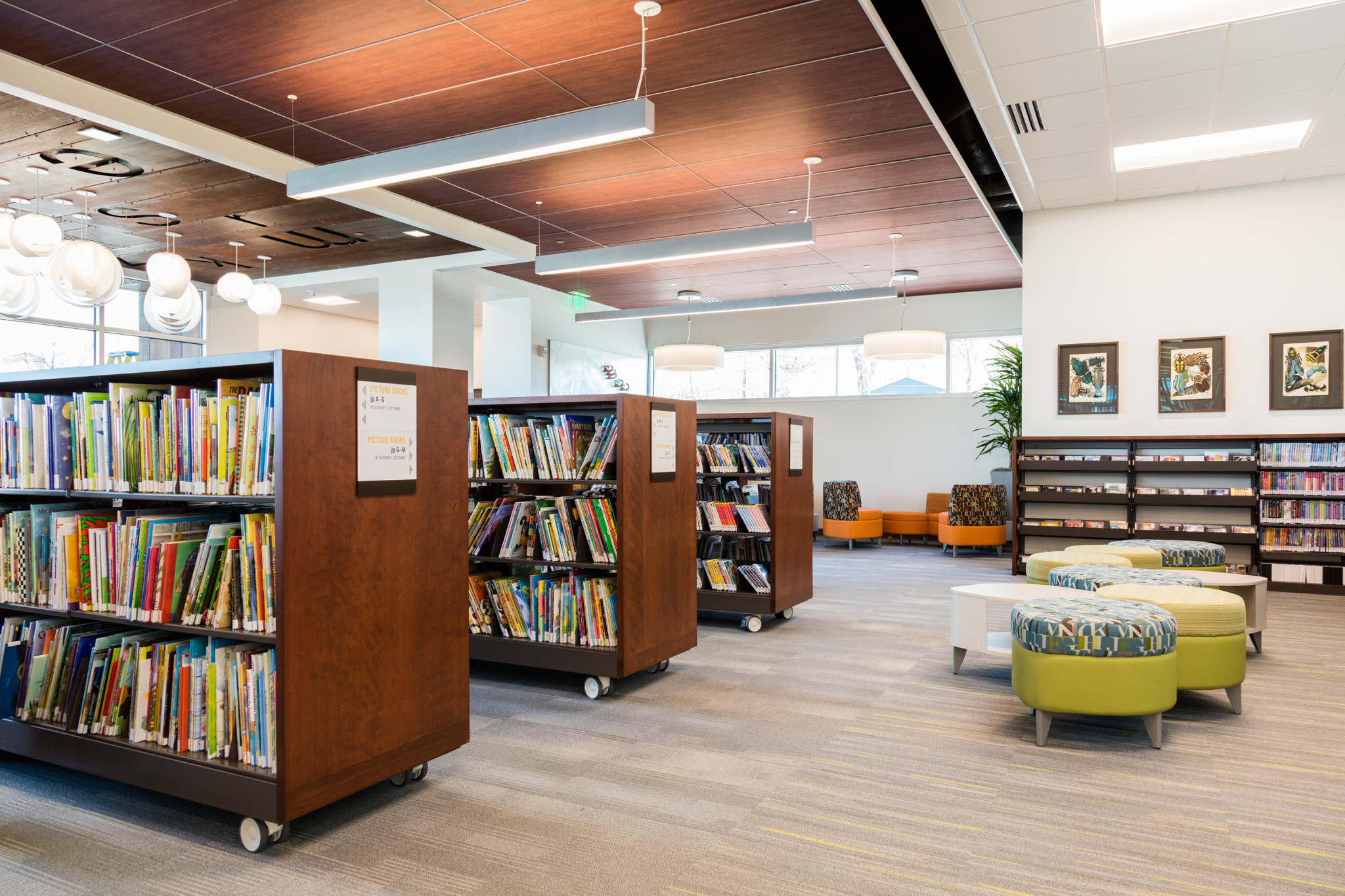 Library Storage Solutions 34 Flexible Shelving on Exposed Locking Casters