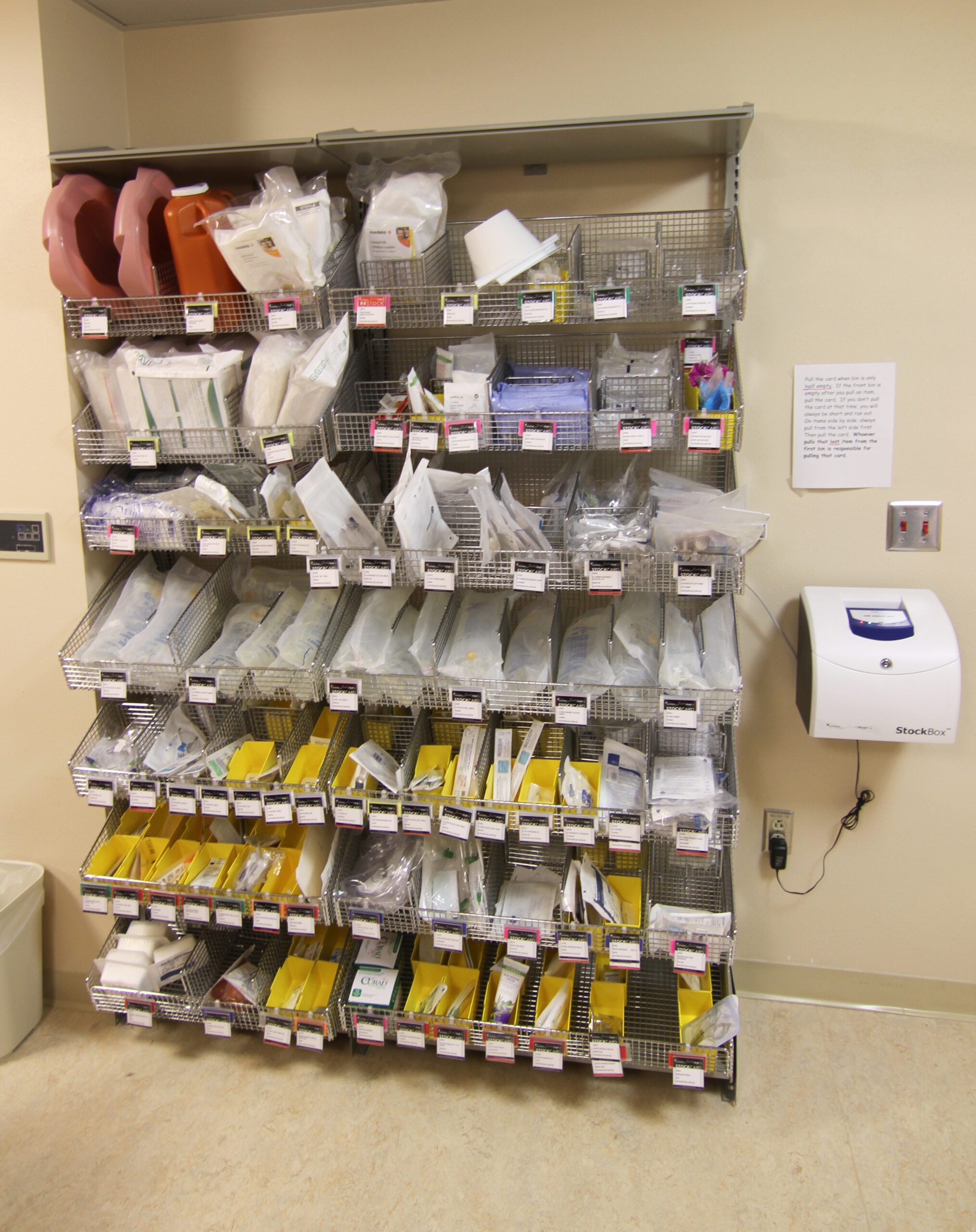 Wire shelving